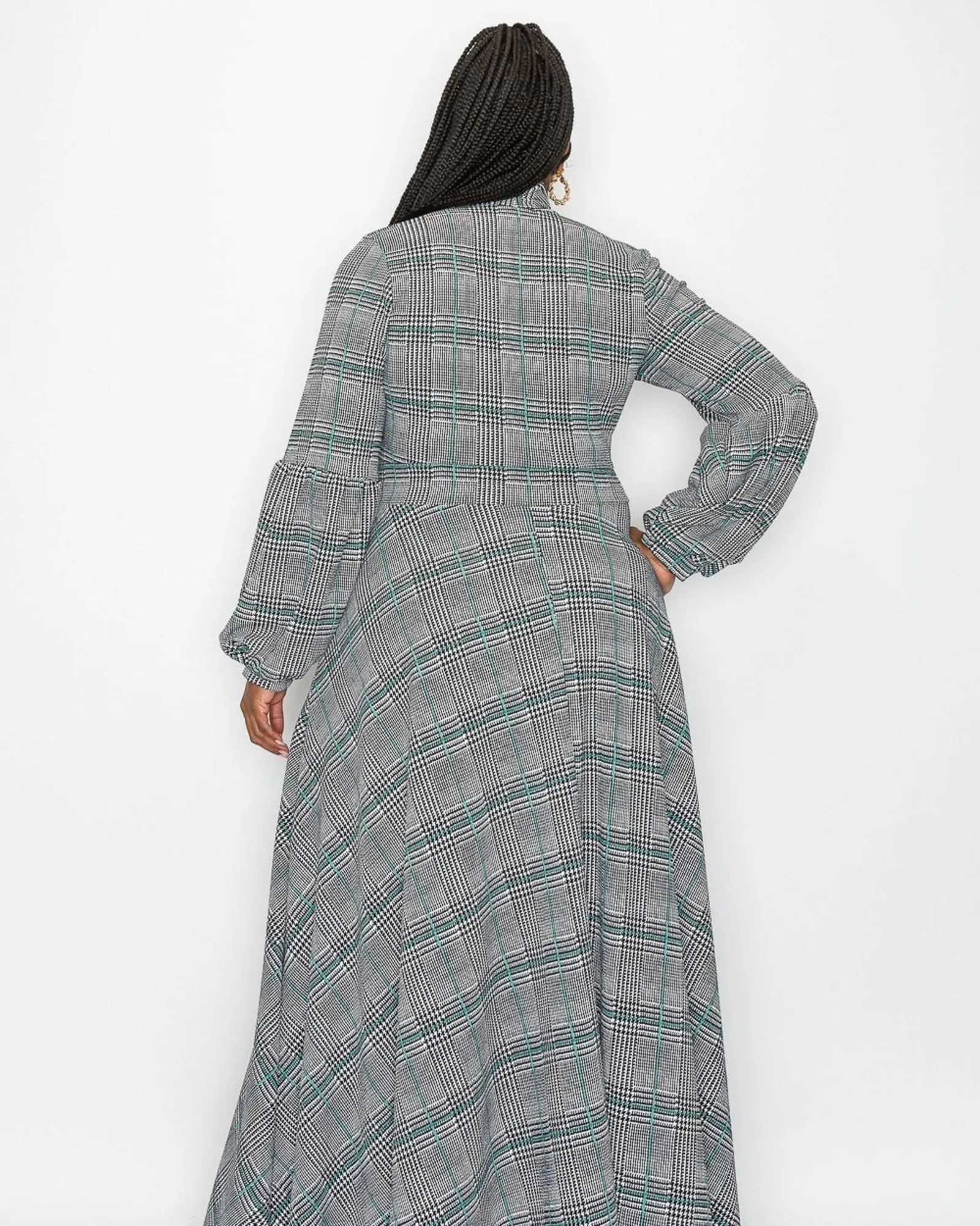 Bella Donna Dress | Black/Off White/Teal