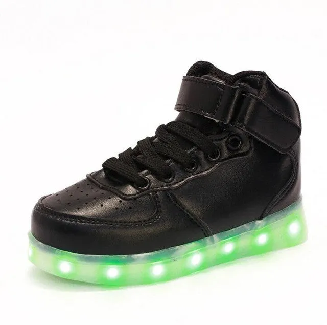 Boys & Girls Sneakers | Sport Led Usb Luminous Lighted Shoes