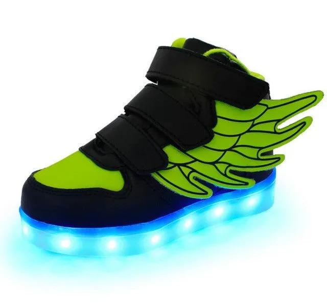 Boys & Girls Sneakers | Sport Led Usb Luminous Lighted Shoes