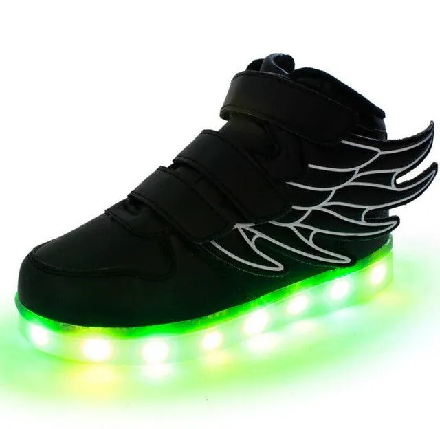 Boys & Girls Sneakers | Sport Led Usb Luminous Lighted Shoes