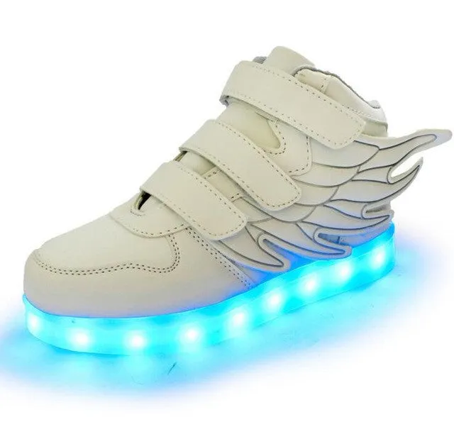 Boys & Girls Sneakers | Sport Led Usb Luminous Lighted Shoes