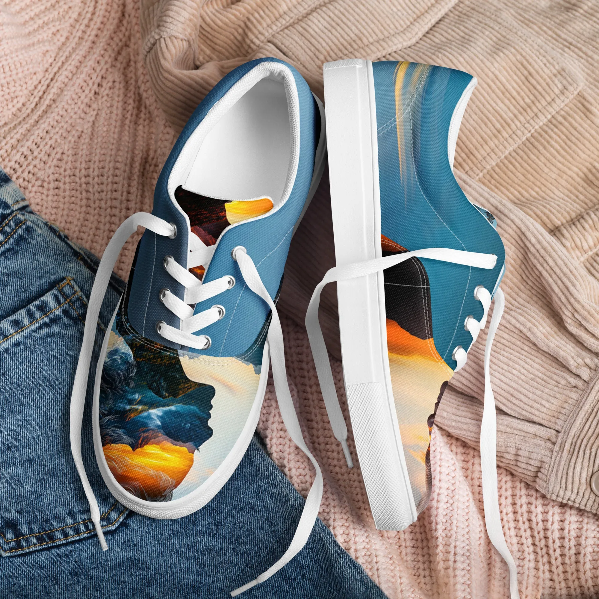 Centered Soul Women’s lace-up canvas shoes