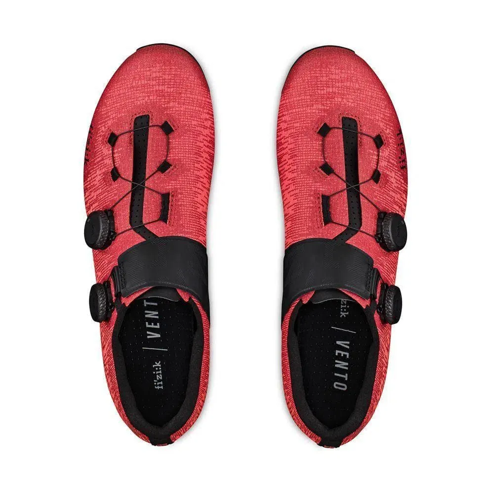 FIZIK Road Cycling Shoes R1 Vento Infinito Knit Carbon 2 - Coral/Black