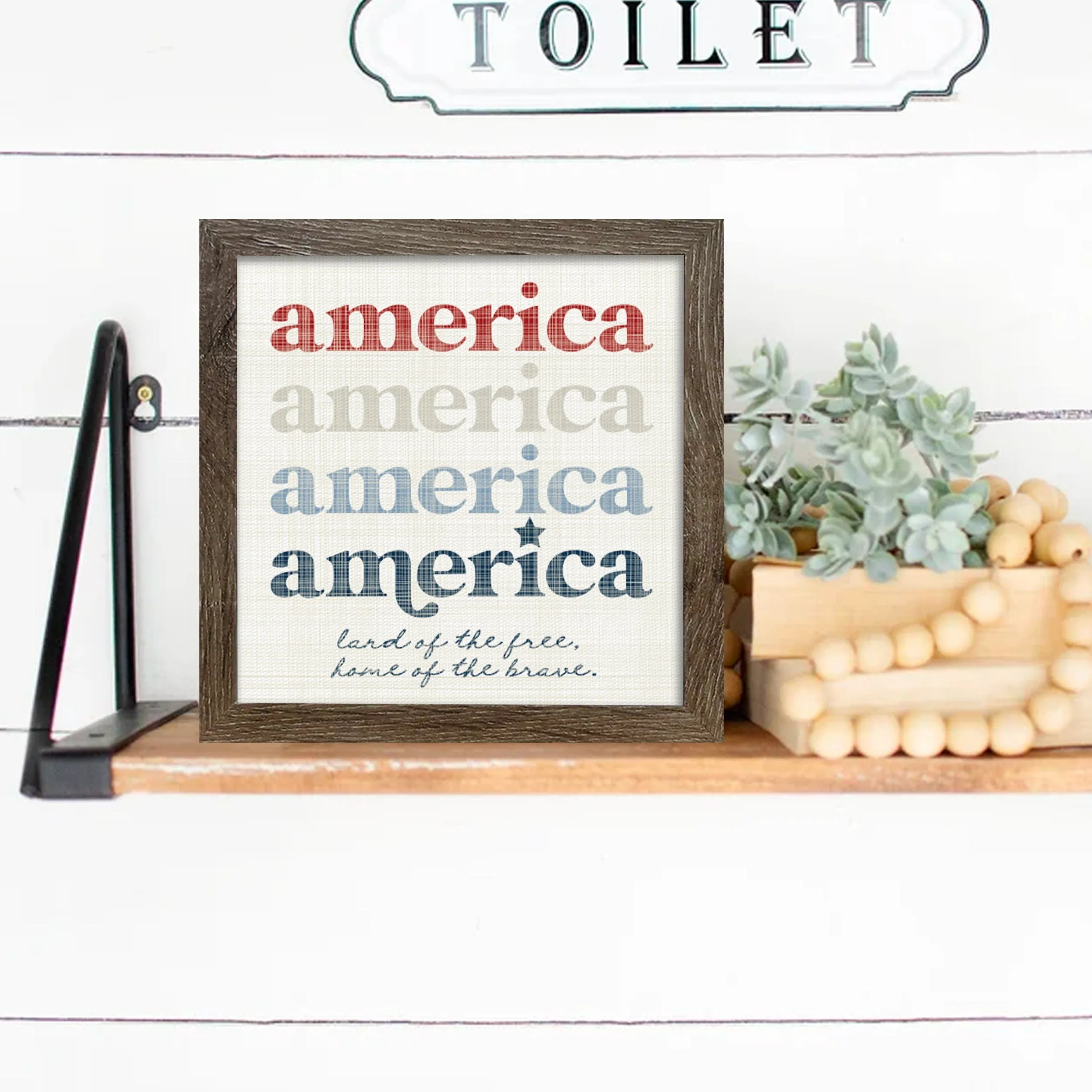 fourth of july decorations farmhouse signs patriotic retro 4th of july signs america layering signs simple fourth july home decor farmhouse