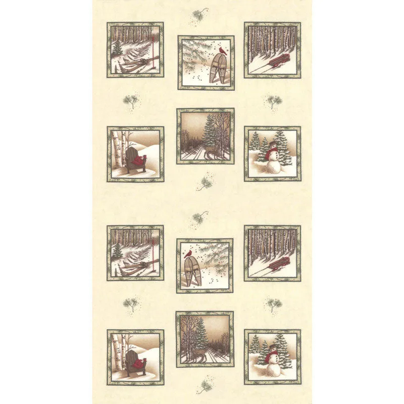 Frosted Flannels - Ivory Panel