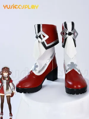 Genshin Impact Cherries Snow-Laden Hu Tao Cosplay Shoes