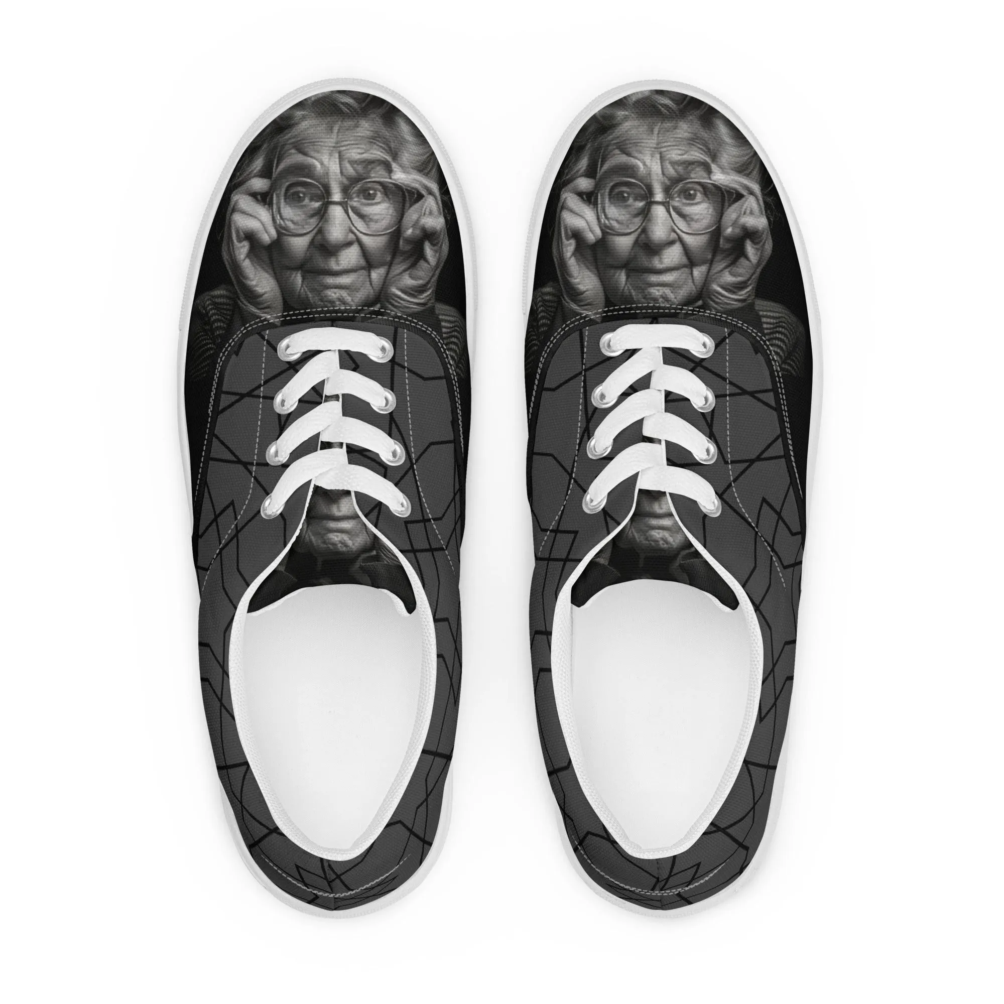 Graceful Glance Women’s lace-up canvas shoes