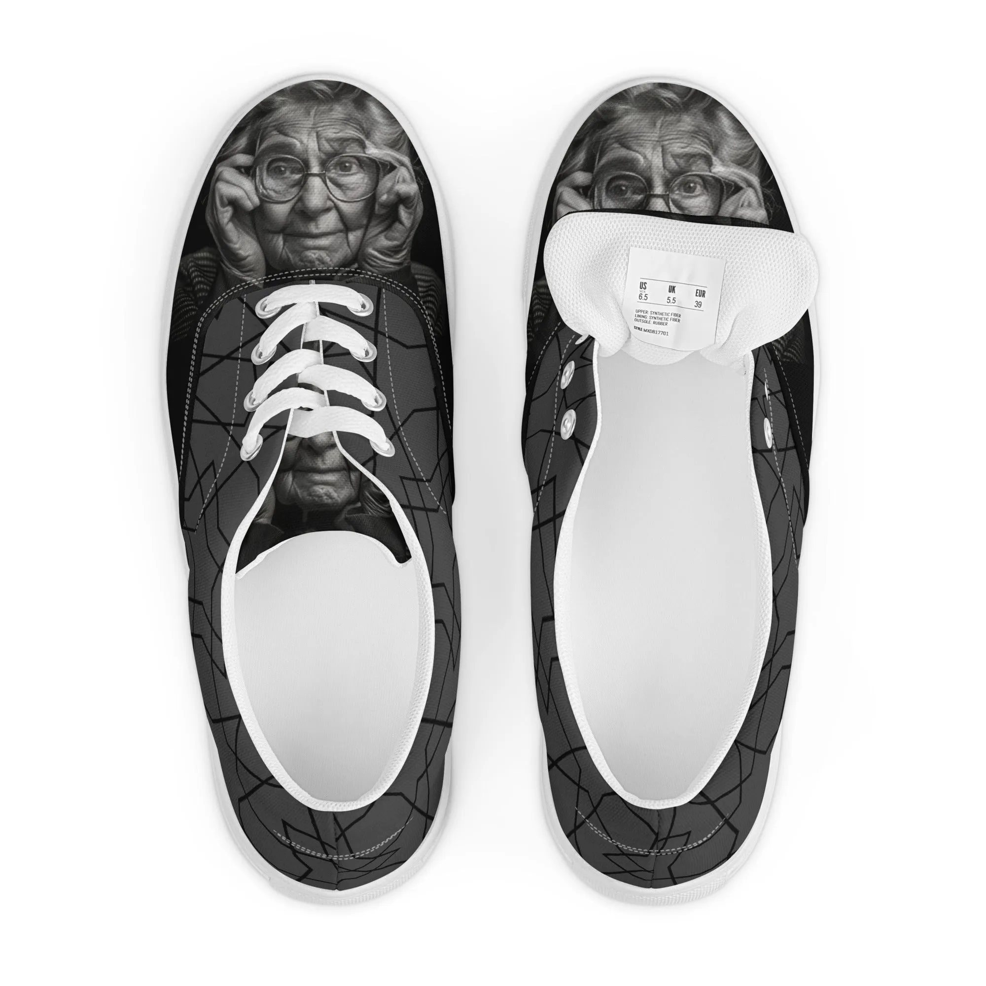 Graceful Glance Women’s lace-up canvas shoes