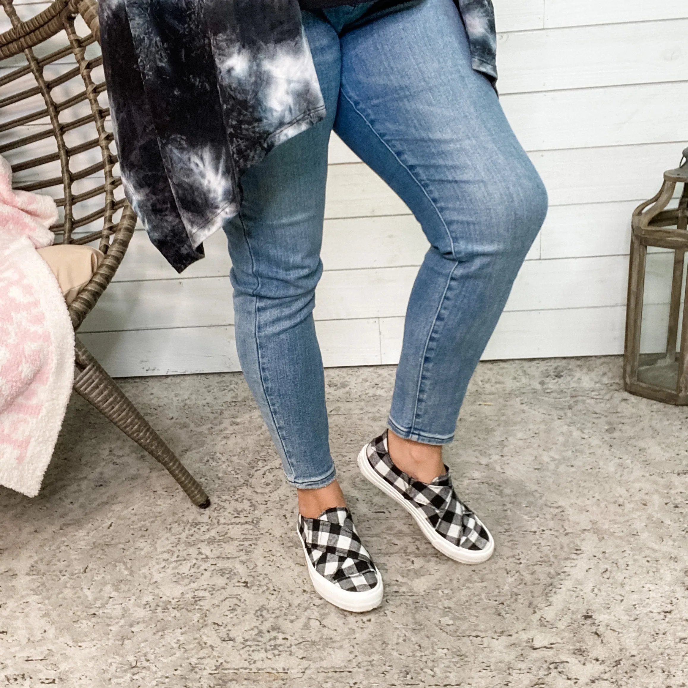 Gypsy Jazz Plaid Along Slip on Sneaker