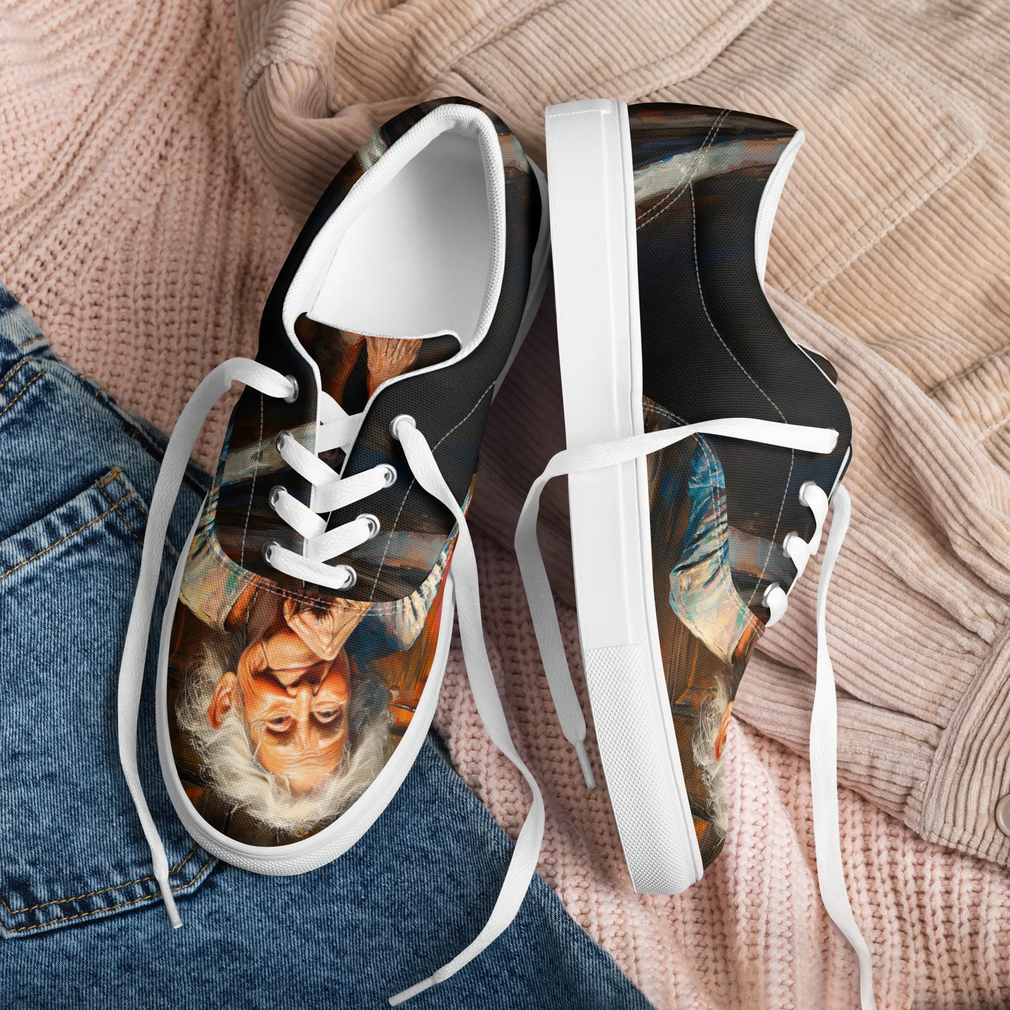 Joyful Struggle Women’s lace-up canvas shoes