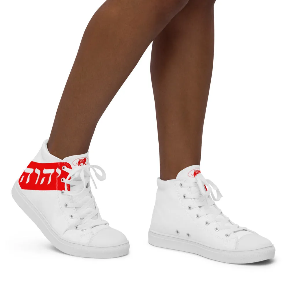 King YAHWEH Women’s high top canvas shoes