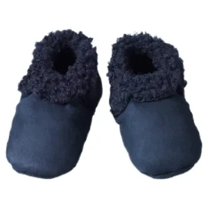 Lambskin Booties - Navy