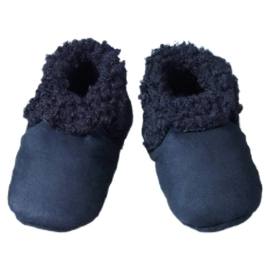 Lambskin Booties - Navy