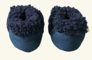 Lambskin Booties - Navy