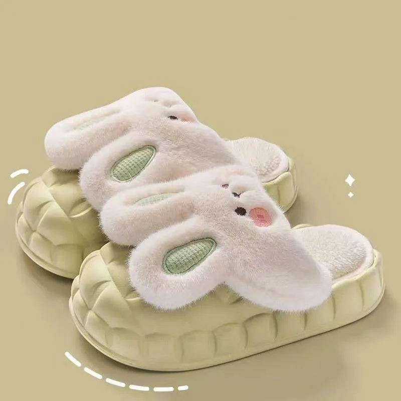 LovelyRLovely Cute Rabbit Fuzzy Slippers