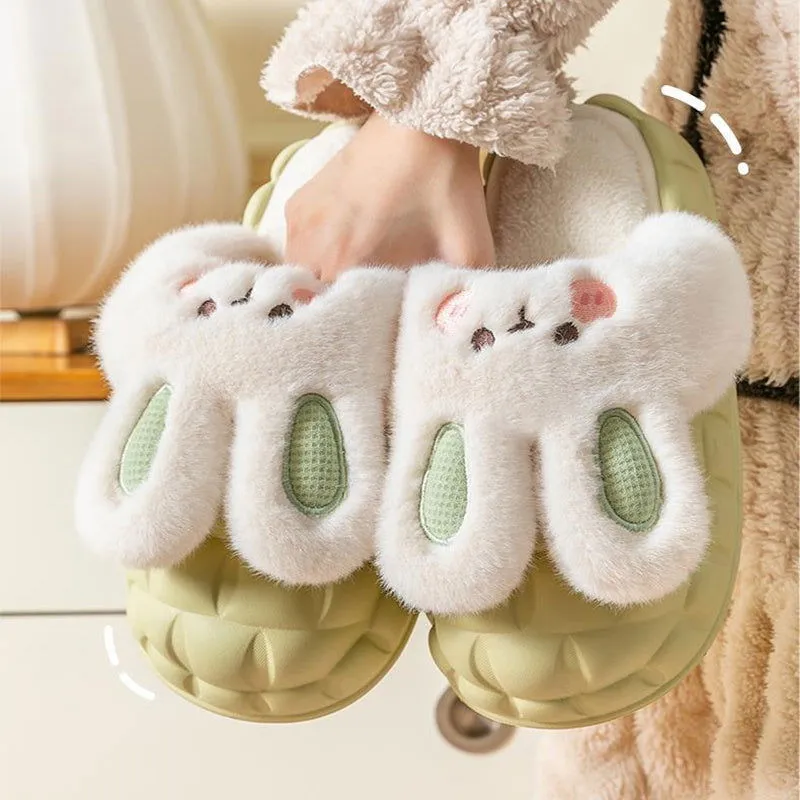 LovelyRLovely Cute Rabbit Fuzzy Slippers