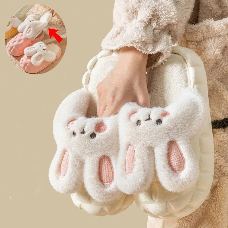 LovelyRLovely Cute Rabbit Fuzzy Slippers
