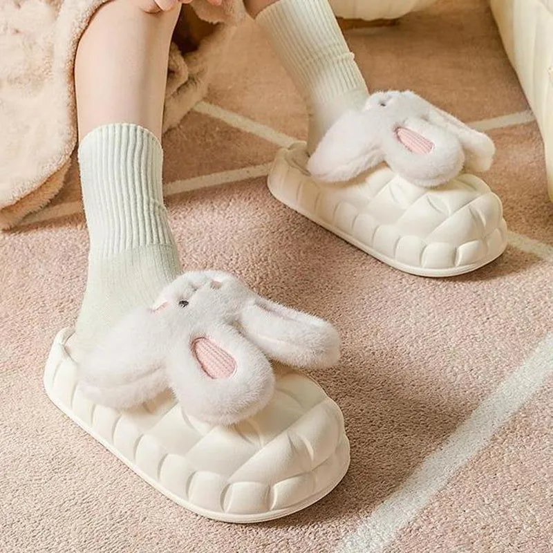 LovelyRLovely Cute Rabbit Fuzzy Slippers
