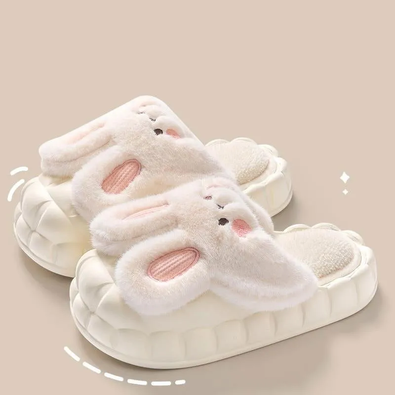 LovelyRLovely Cute Rabbit Fuzzy Slippers