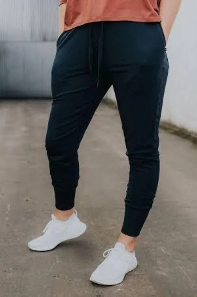 Moke Violet Pants Navy
