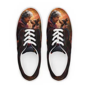 Mom's Pawtner Women’s lace-up canvas shoes