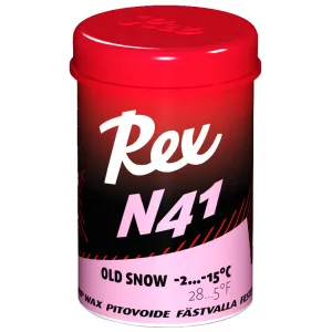 Rex Wax N41 Pink `Old Snow` Fluoro-Free Racing Grip (-2C/-15C) | 45g