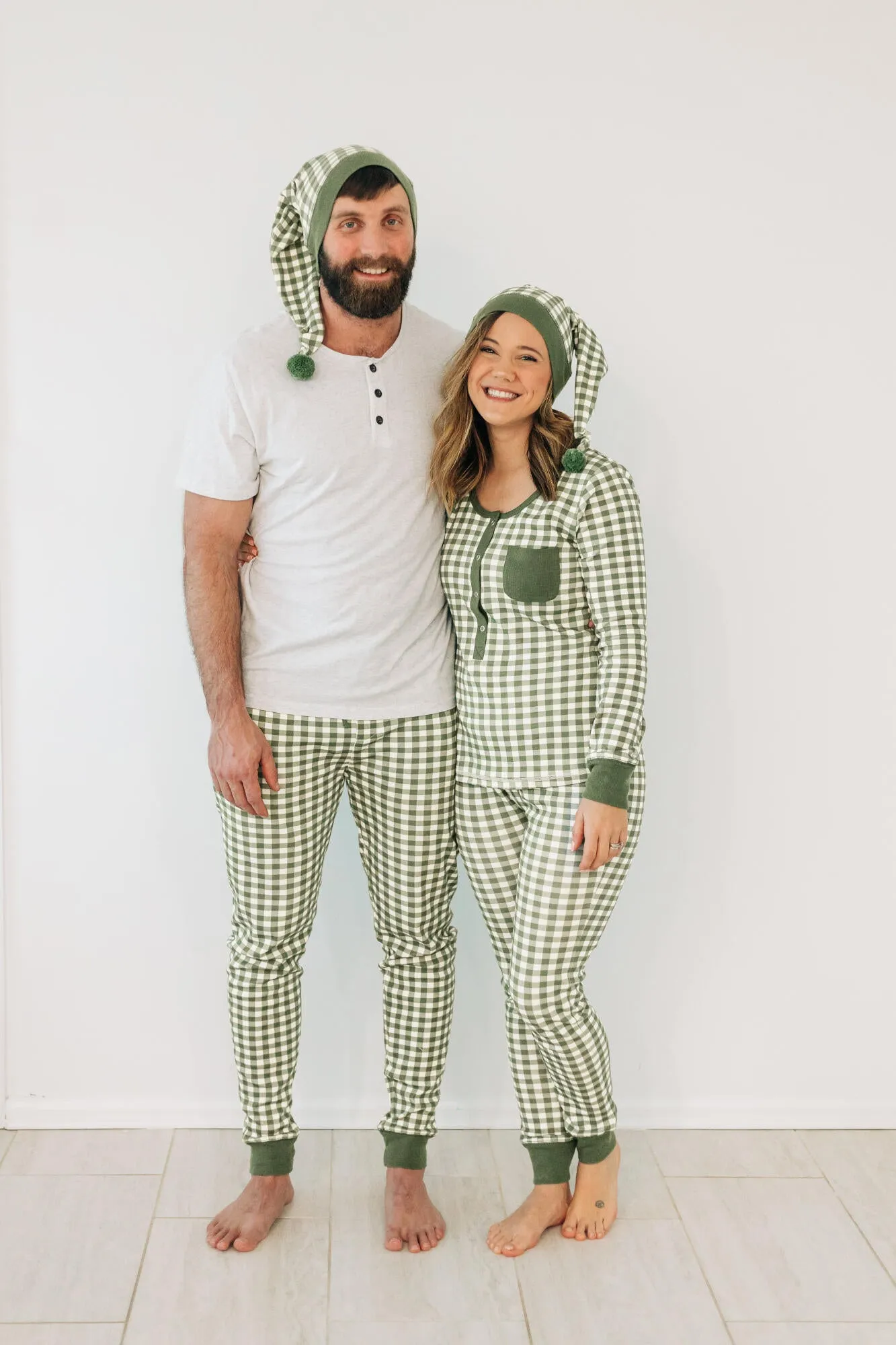Women's Organic Holiday 2-Pc Lounge Set with Cap