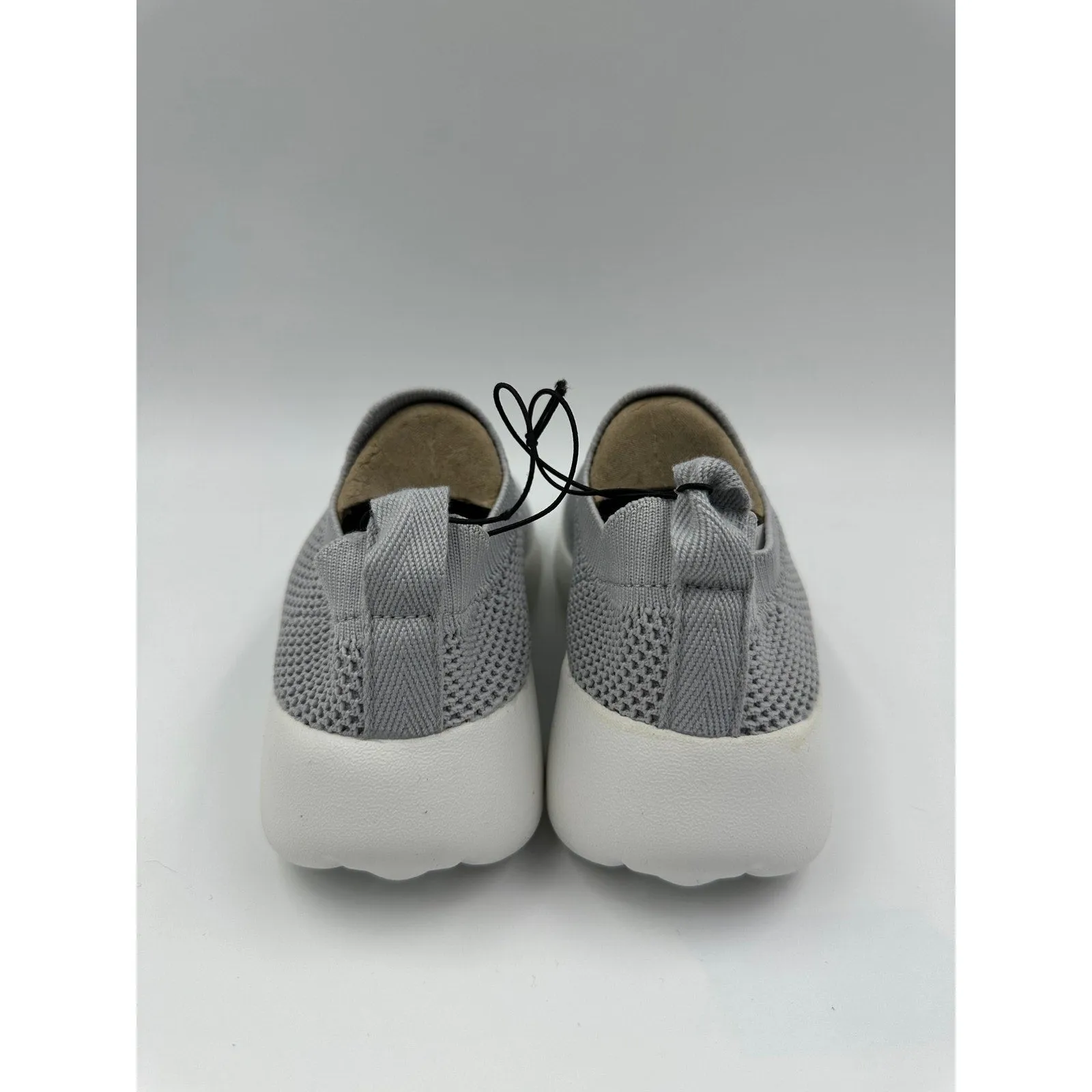 Women's Size 5, Purple and White Slip-on Casual Sneakers with Thick Cushy Sole